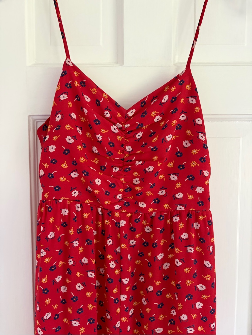 Madewell Ruched Wide-Leg Jumpsuit in Prairie Posies - Picture 6 of 15